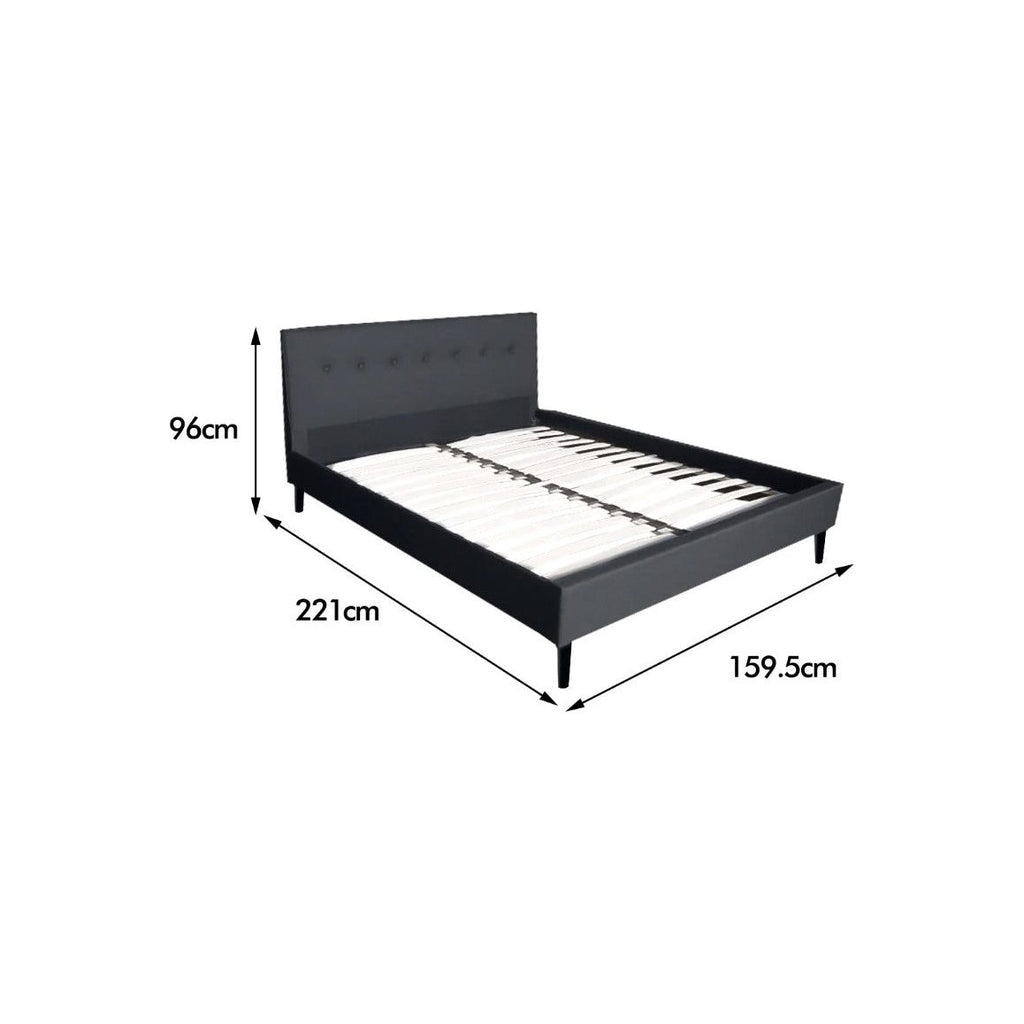 Linen Fabric Bed Frame - D, Q, K