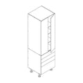 Combo - Base 600 4-Drawer & Pantry Upper 600 1476 Series 2-Door Unit