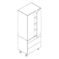 Combo - Base 800 3-Drawer & Pantry Upper 800-1296 Series 2-Door Unit