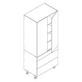 Combo - Base 900 3-Drawer & Pantry Upper 900-1296 Series 2-Door Unit