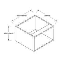 Base 450~600 - Microwave Open Shelf VARIABLE Unit