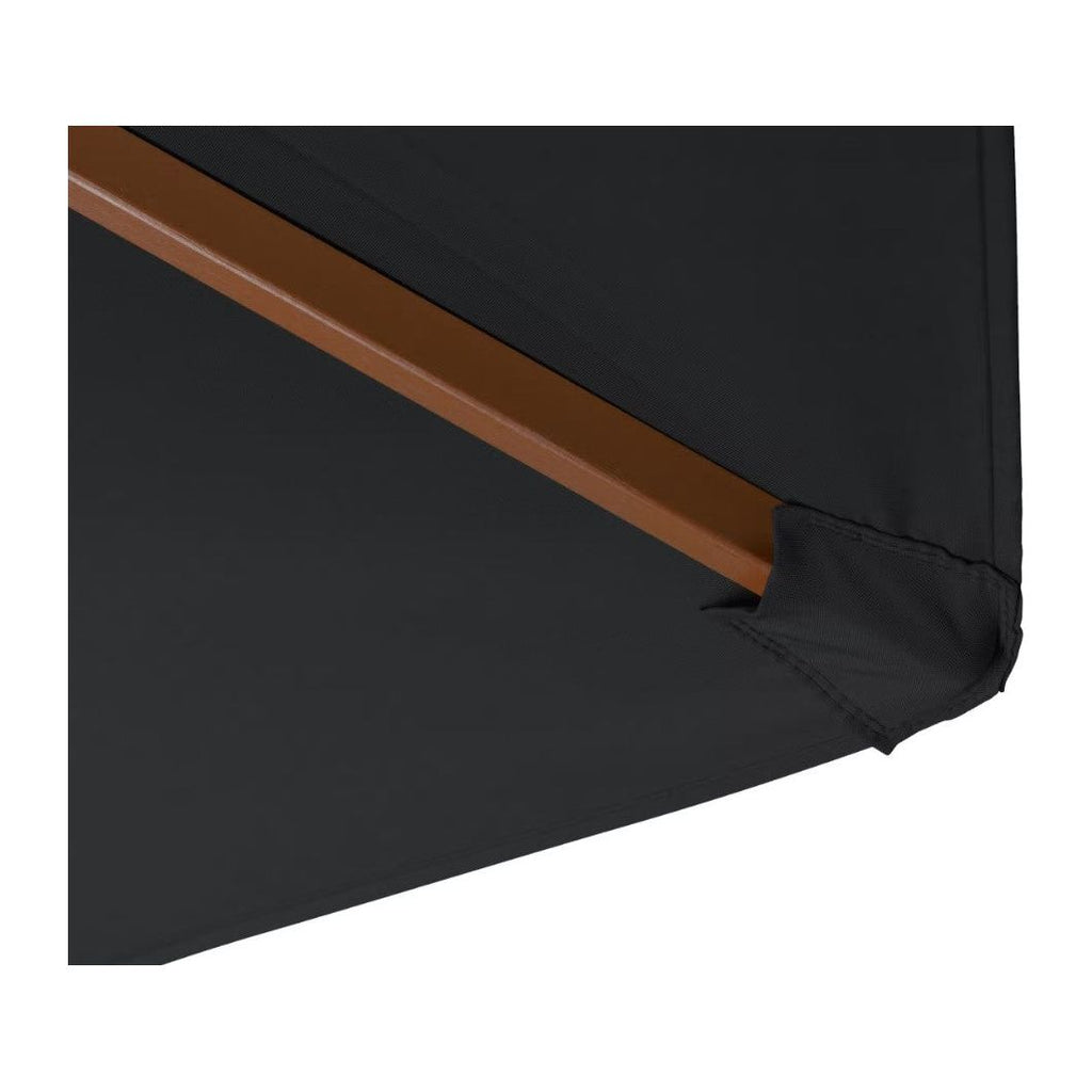 Hardwood Outdoor Umbrella 3M - Black or Taupe