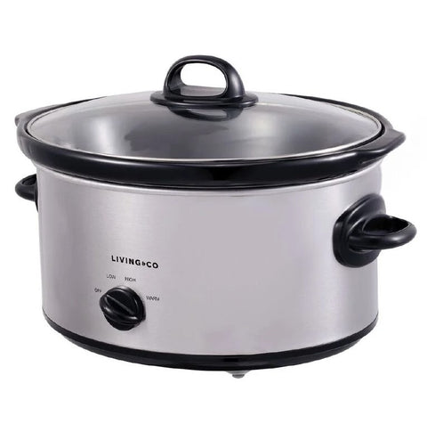 Slow Cooker 5.7L Stainless Steel