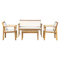 Viva Outdoor 4pc Lounge Set With Coffee Table