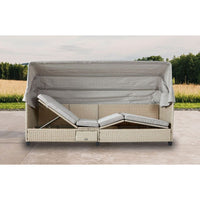 Costa Adjustable Outdoor Day Bed With Canopy