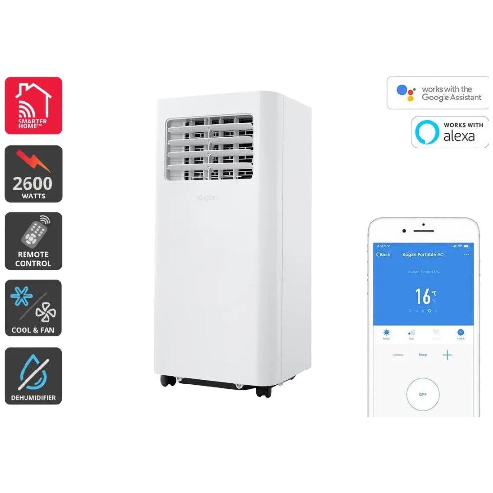 Kogan SmarterHome™ 2.6kW Portable Air Conditioner