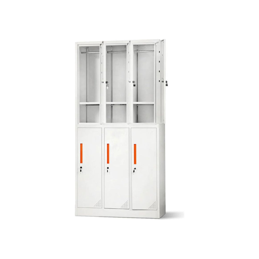 Locker 6 Door with Hanging Bar & Mirror