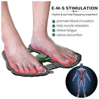 Electric Foldable Foot Massager, EMS Feet Massage for Circulation Boost Muscle Pain Relief, Portable Mat USB Rechargeable
