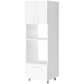 Kitchen Tall Oven Cabinet 600mm+390mm White Painted