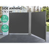 Retractable Side Screen/ Awning 1.73m x 3m Double