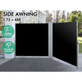 Retractable Side Screen/ Awning 1.73m x 3m Double