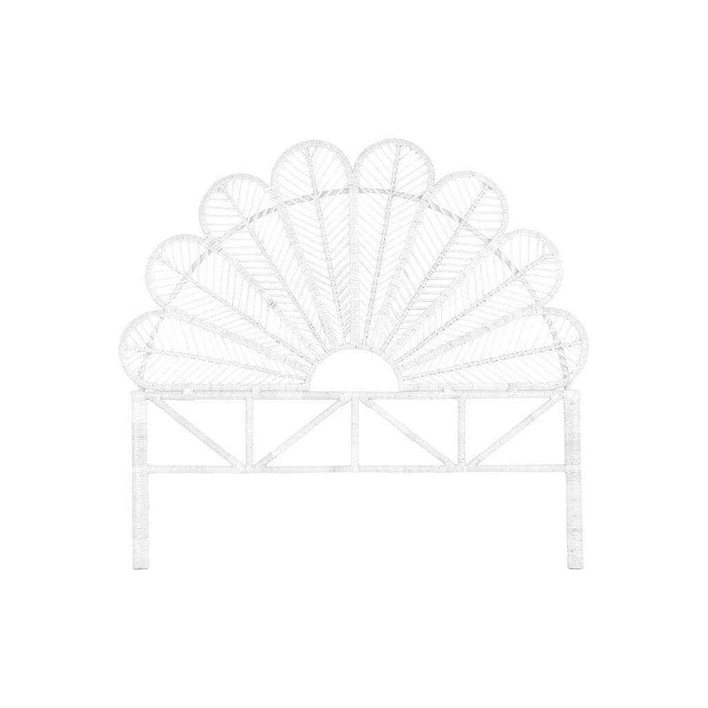 Rattan Headboard Peacock - Queen