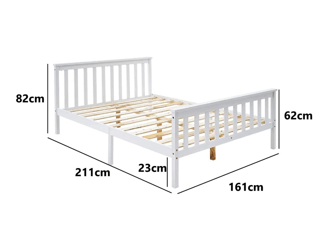 White Queen Bed Frame