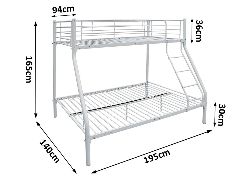 Triple Bunk Bed Metal