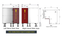 Base Corner 2 Doors - 900mm x 900mm - Right Hand