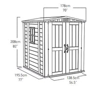 Keter Factor 6x6 Shed 1.78m x 1.95m