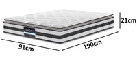 Box Mattress 21cm Thickness/ Medium Firmness - S, KS, D, Q