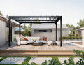 Louvre Roof System 3M X 4M Charcoal Pergola
