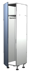 Wardrobe 1 Rail 1 Door - 300mm