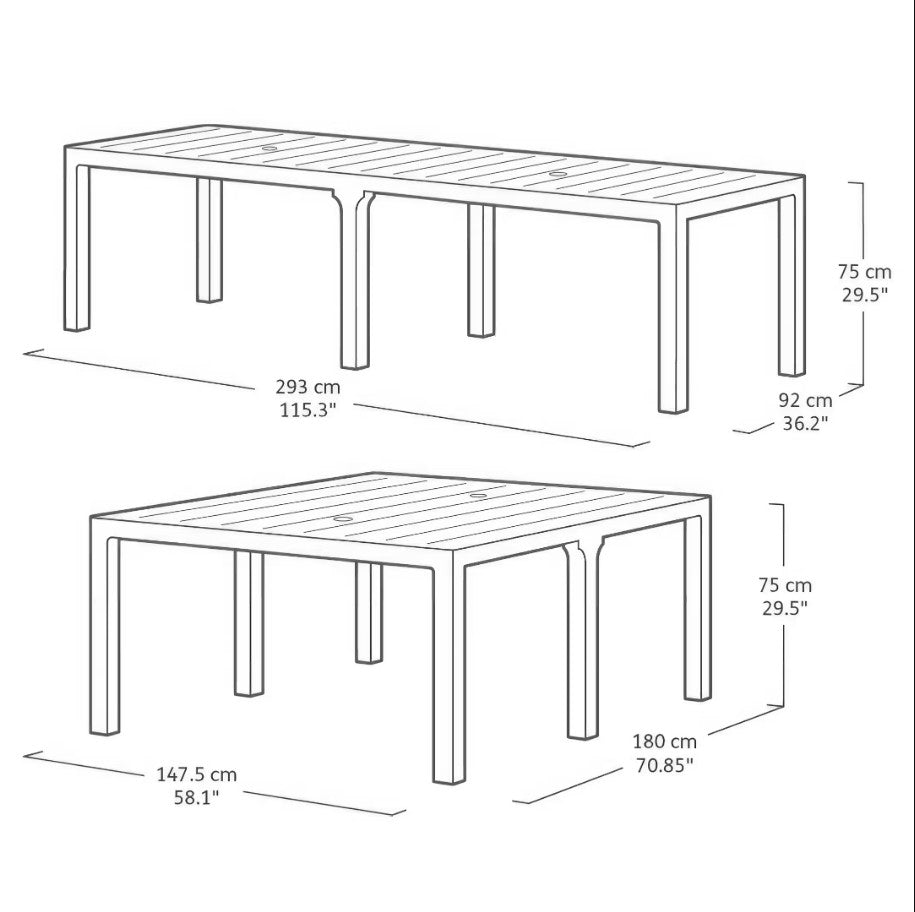 Keter Double Table