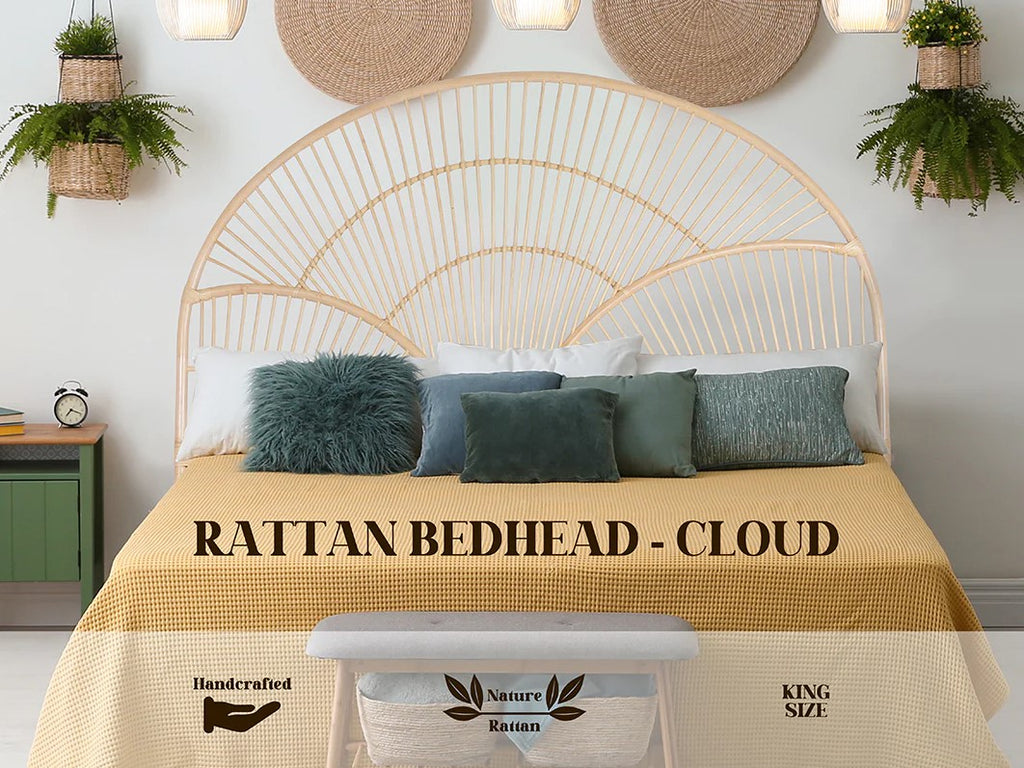 Rattan Headboard Cloud - King