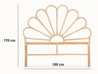 Rattan Headboard Petal - D, Q, K