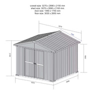 Garden Shed 3.07M x 2.69M x 2.17M