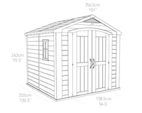 Keter Factor 8X8 Shed 2.56M X 2.55M