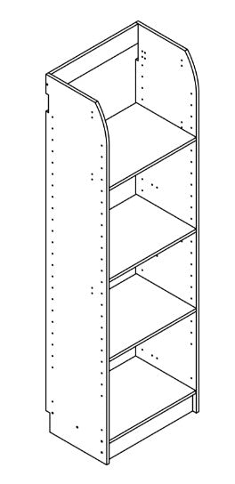 Floor Tower 600 3-Shelf Unit