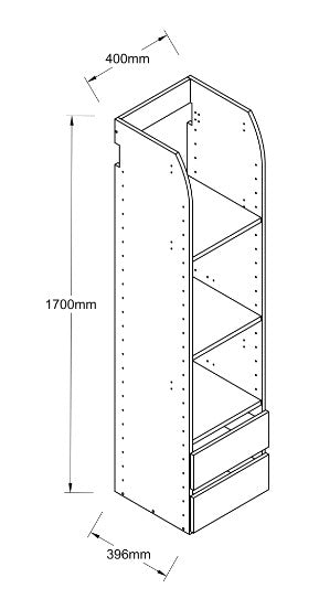 Tall Hanging Tower 400 2-Drawer Unit