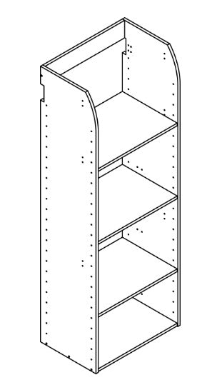 Tall Tower 600 3-Shelf Unit