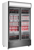 Double Door Vertical Display Fridge - 1000L