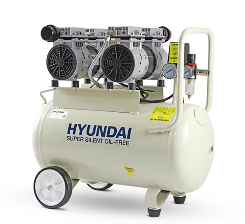 Hyundai Air Compressor Oil Free Low Noise 2HP 50L