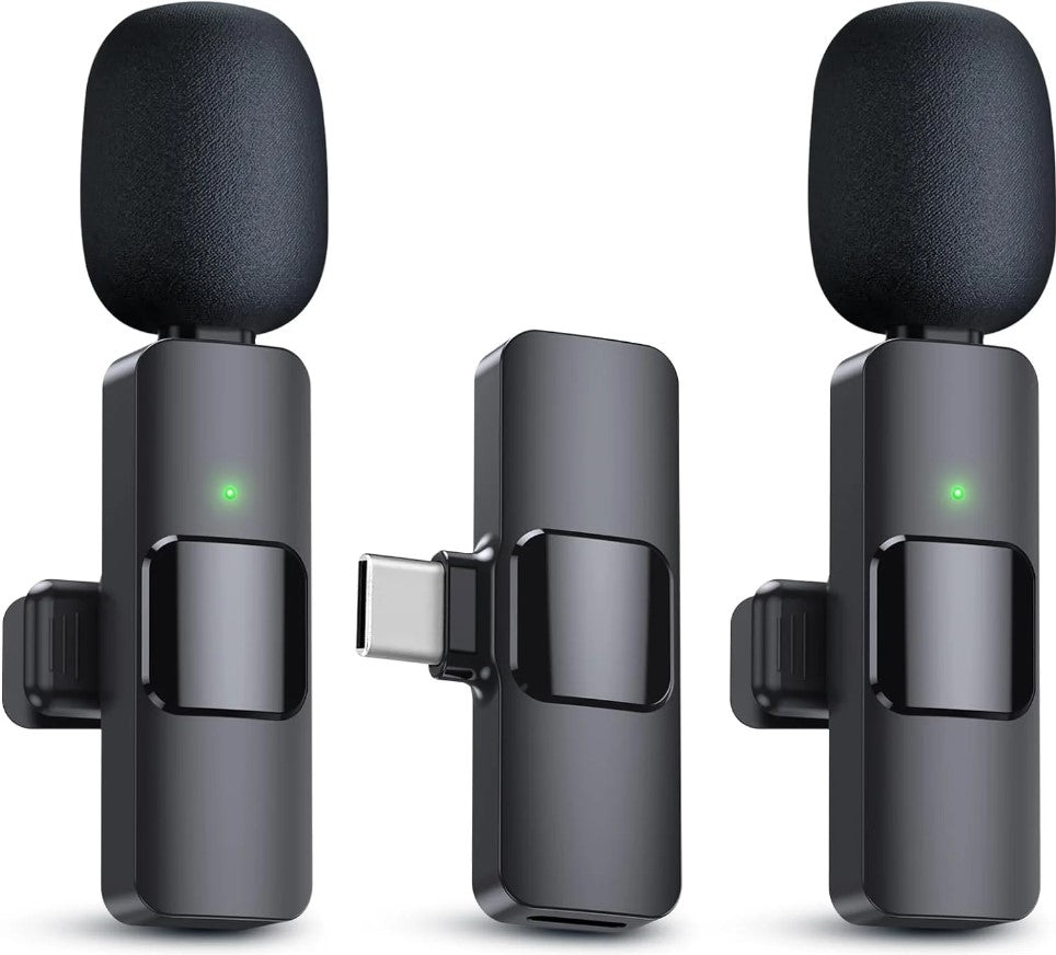 2 Pack USB C Wireless Microphone For Android Phone