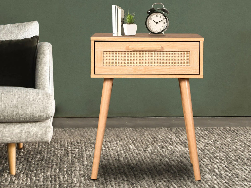 Rattan Bedside Table