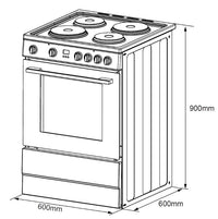 Freestanding Oven 60cm with Hotplates