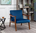 Cove Velvet Arm Chair (Navy Blue)
