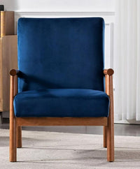 Barnhouse Velvet Armchair (Blue)