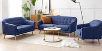 Bracke 3/2/1 Seater Fabric Sofa Range (Blue)