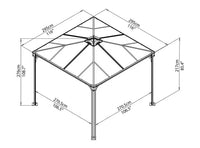 Palram Palermo 3000 Gazebo