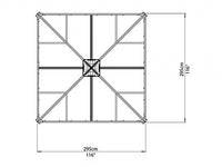 Palram Palermo 3000 Gazebo