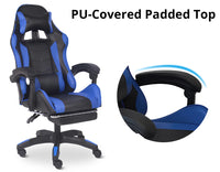 Chano Deluxe Gaming Chair Pu Blue, Red, Pink