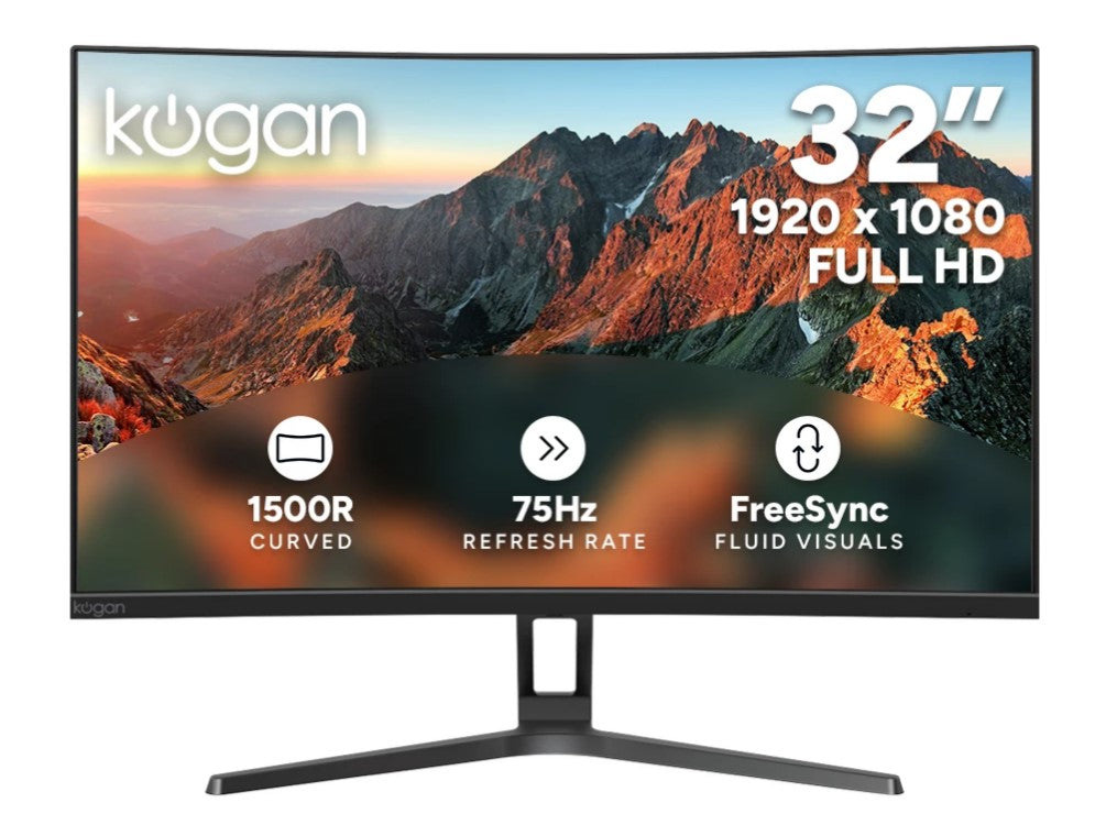 Kogan 32"Curved Full HD 75Hz Free Sync Monitor (1920x1080)