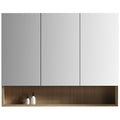 Mirror Cabinet 3 Door - Black, White, Forest Grain 90 x 80cm