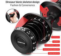 Ape Style Multi-Weight Smart Adjustable Dumbbell - 24kg