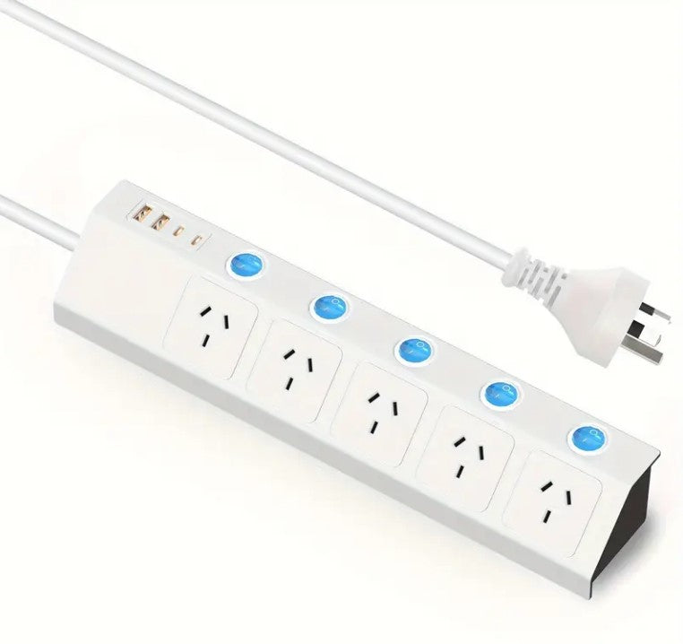 Power Strip With 5 Outlets & 4 USB Charger