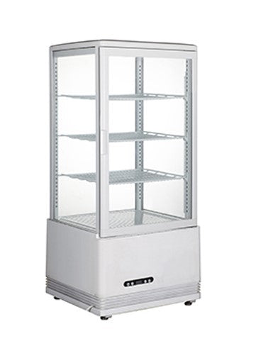 Delta Essentials Square White Benchtop Cold Display Cabinet 78L