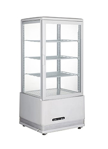 Delta Essentials Square White Benchtop Cold Display Cabinet 78L
