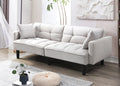 Boston 3 Seater Sofa Bed - Oat White