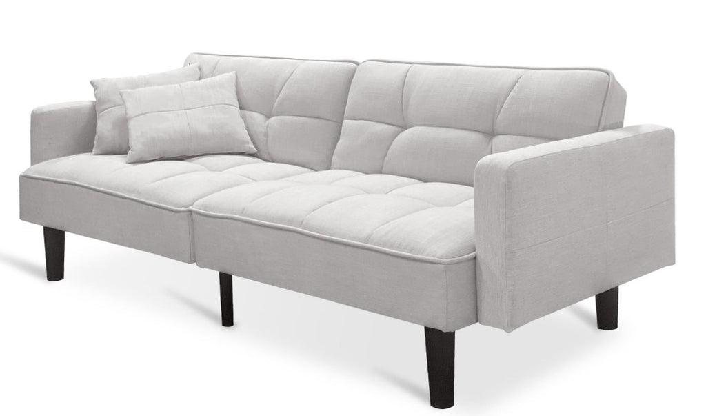 Boston 3 Seater Sofa Bed - Oat White